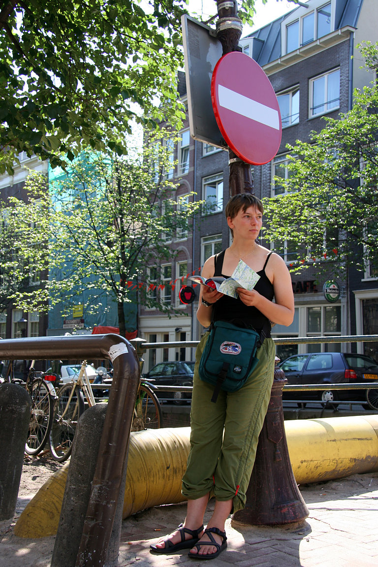 Amsterdam, the Lonely Planet girl